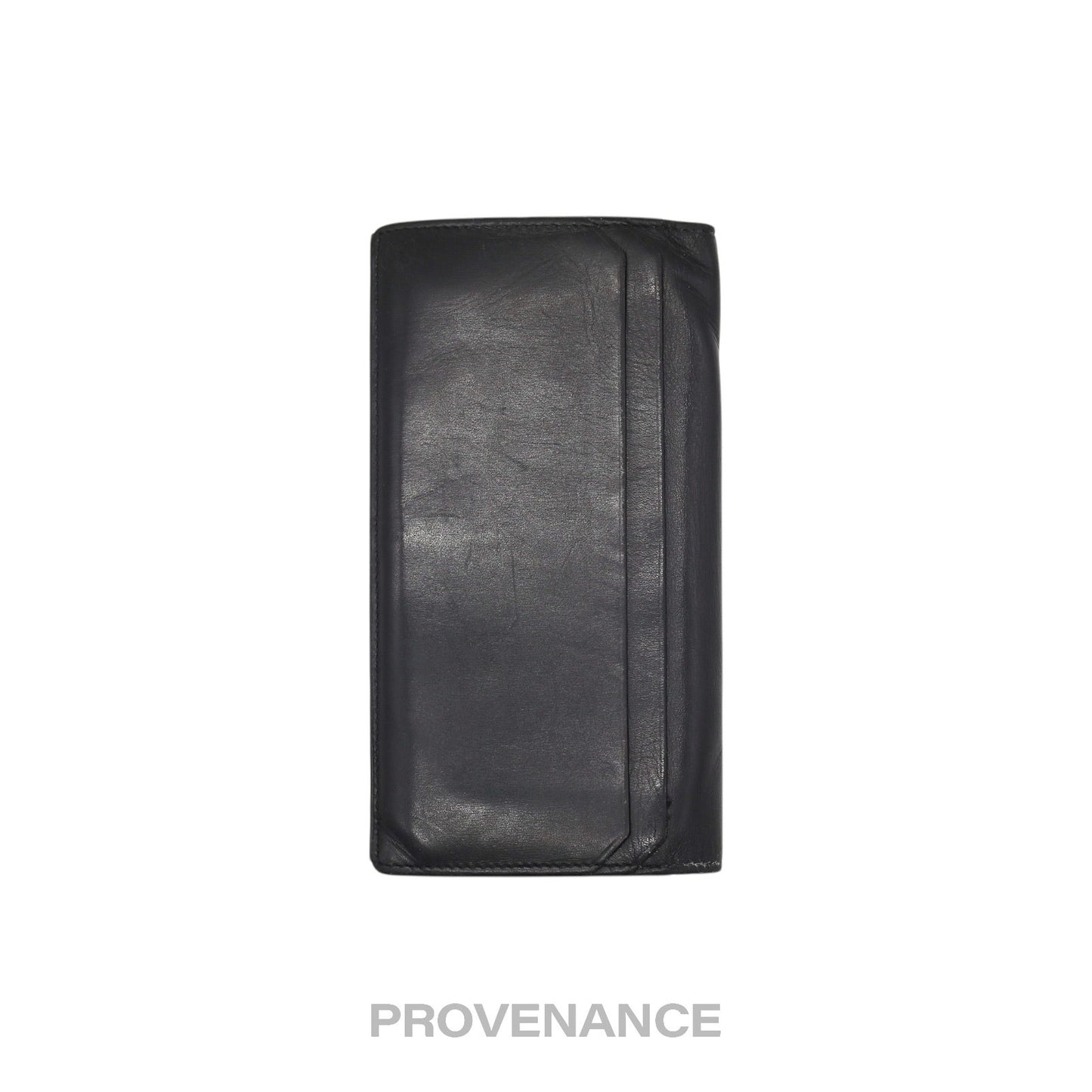 🔴 Saint Laurent Paris SLP Long Wallet - Black Calfskin Leather