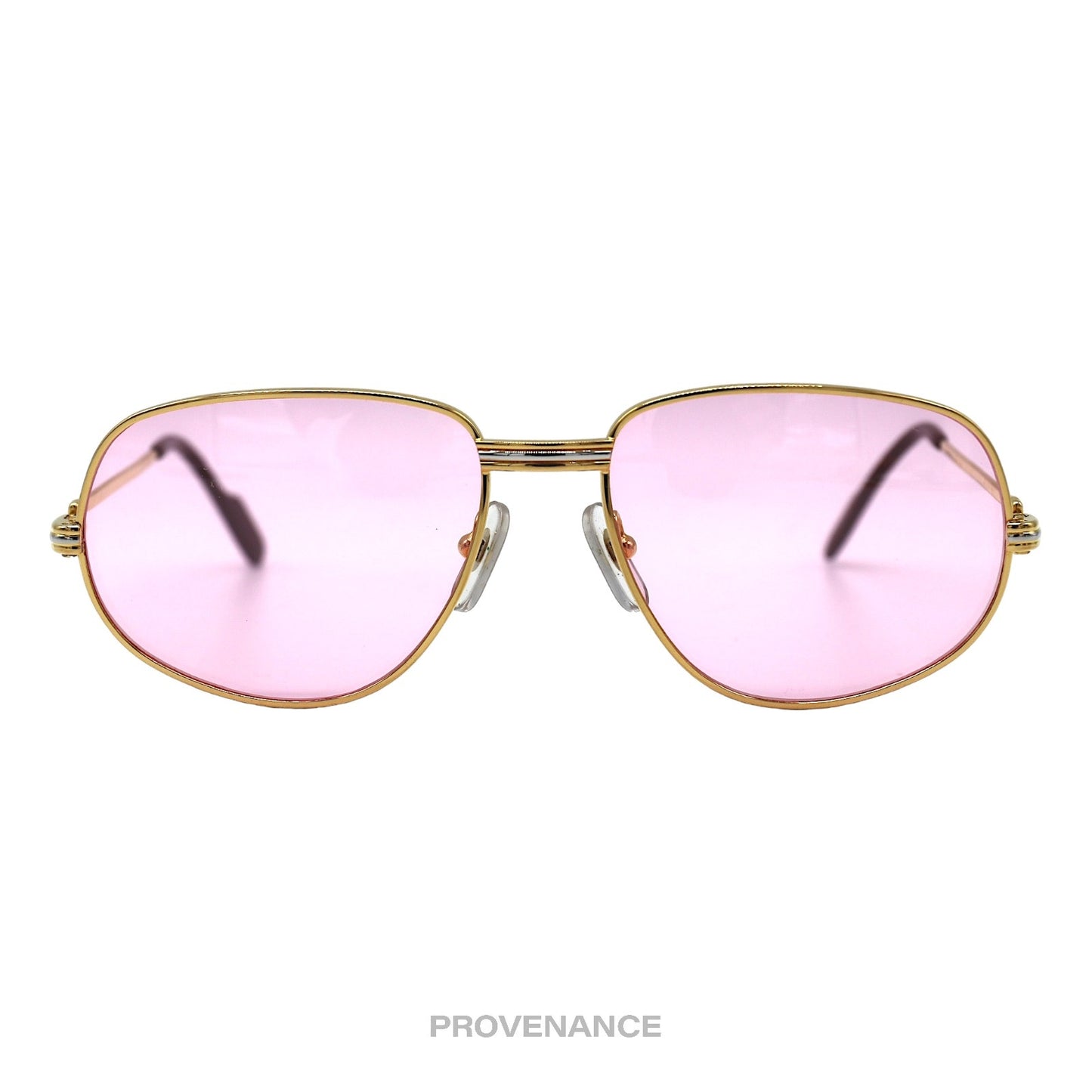 🔴 Cartier Romance Louis (Drake) Sunglasses - Gold Pink 54