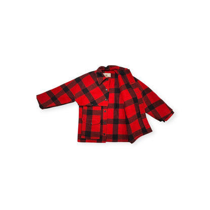 🔴 Filson Double Mackinaw Cruiser - Red/Black Plaid 36 XS