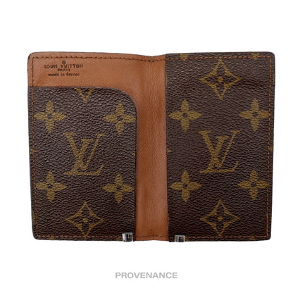 🔴 Louis Vuitton Pocket Organizer Card Wallet - Monogram Small "f"