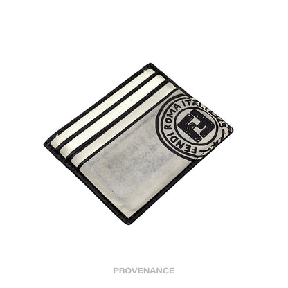 🔴 Fendi x Joshua Vides Card Holder Wallet - Black White