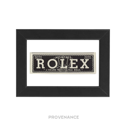 🔴 Rolex Antique Vintage Newsprint Ad - Crown Logo