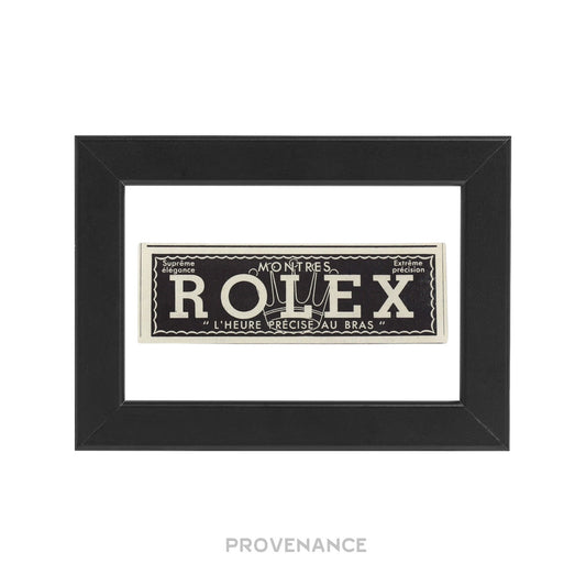 🔴 Rolex Antique Vintage Newsprint Ad - Crown Logo