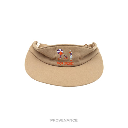 🔴 Dior Sports Golf Embroidered Visor - Sand