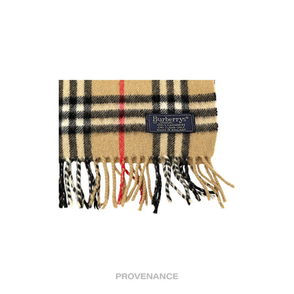 🔴 Burberry Scarf - "Burberrys" Nova Check Cashmere
