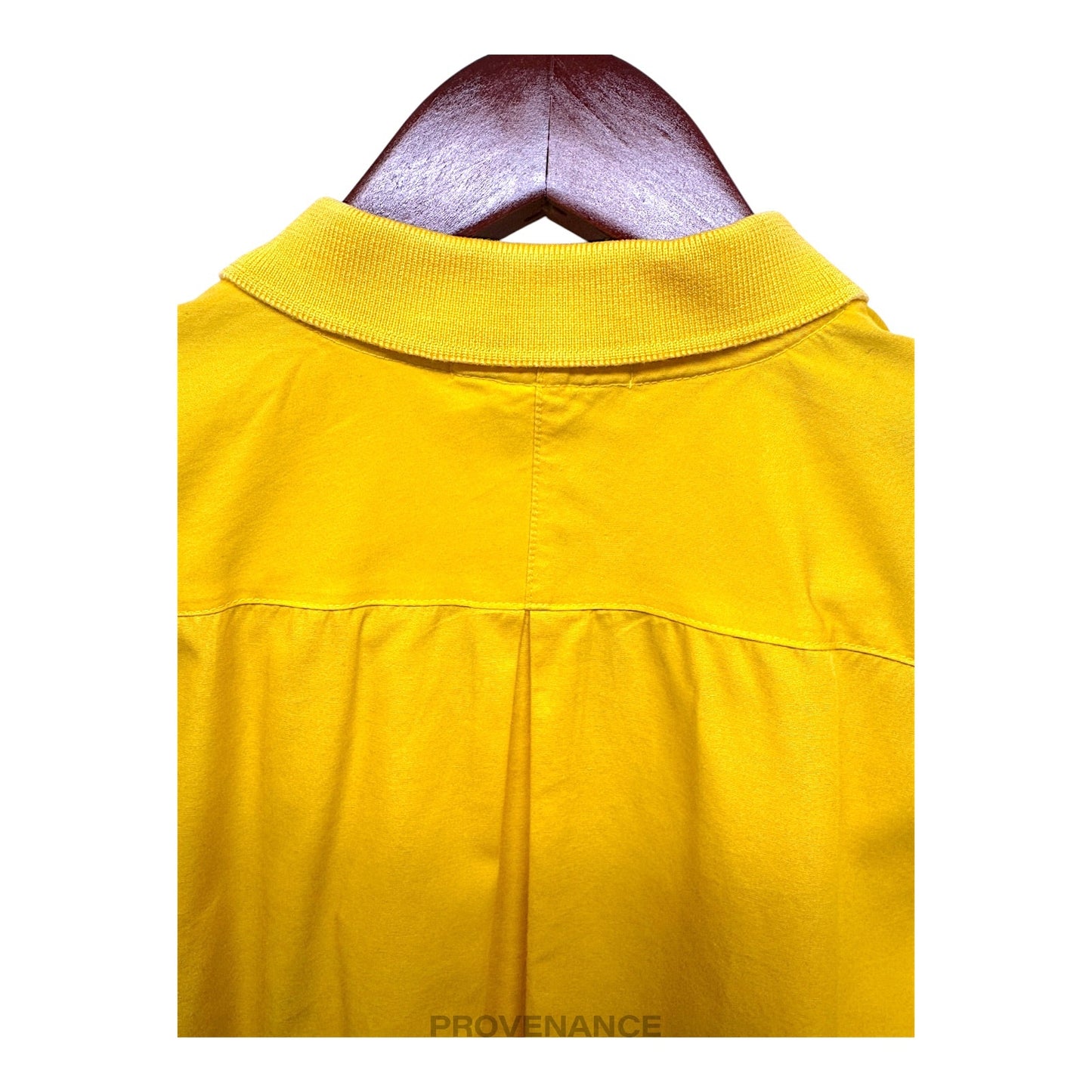 🔴 Balenciaga Sports Embroidered Bowling Shirt - Yellow M