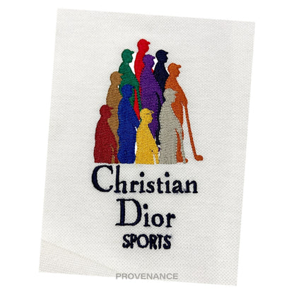 🔴 Christian Dior Sports Polo Golf Shirt - White M