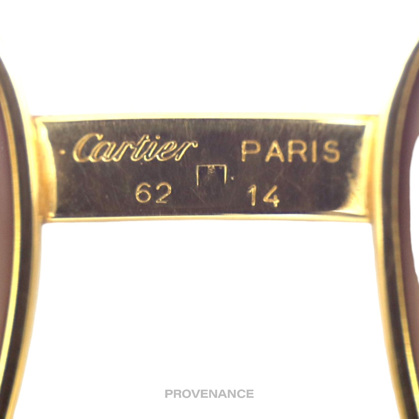 🔴 Cartier Vendome Santos Vintage Sunglasses - Gold Brown