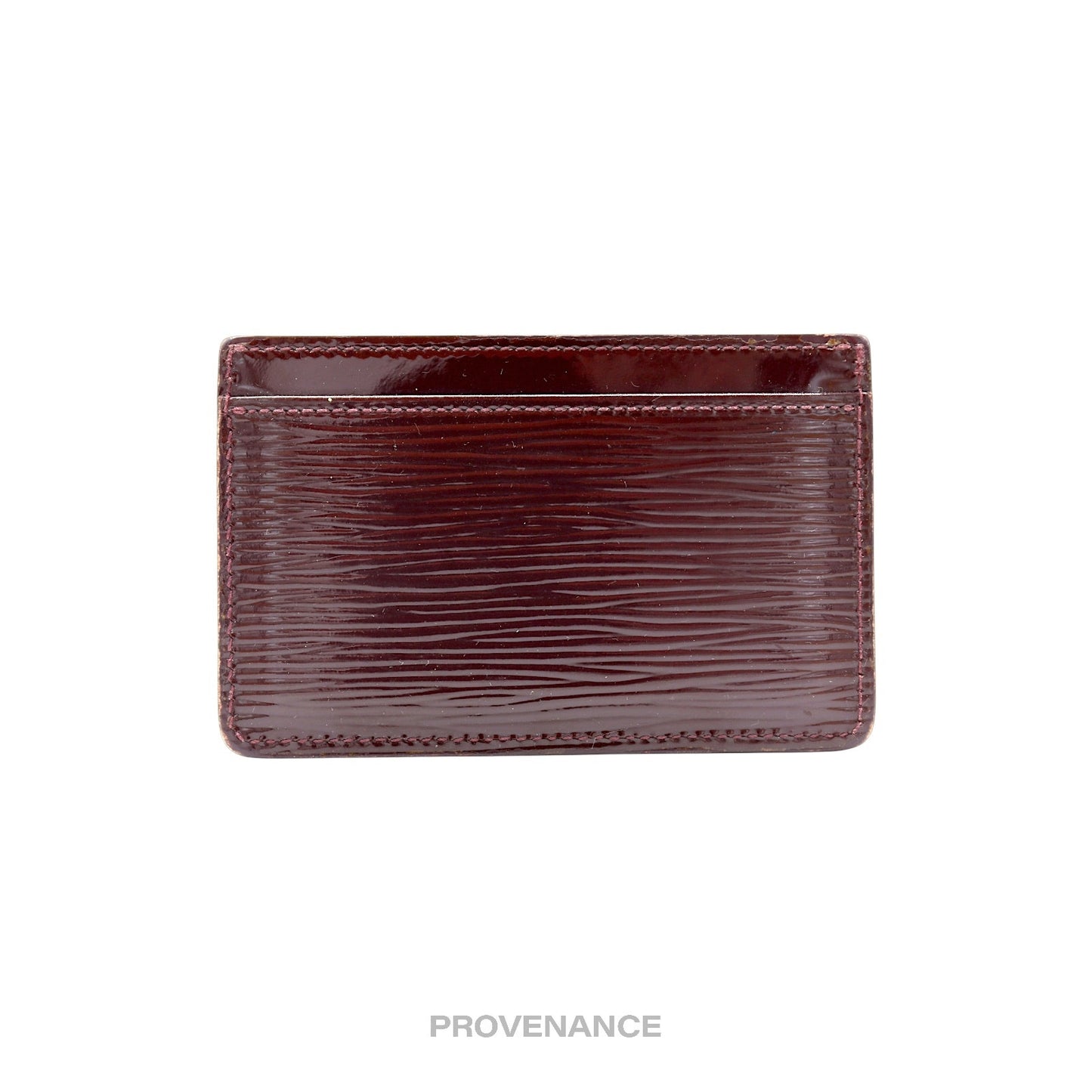 🔴 Louis Vuitton Card Holder Wallet - Burgundy Electric Epi