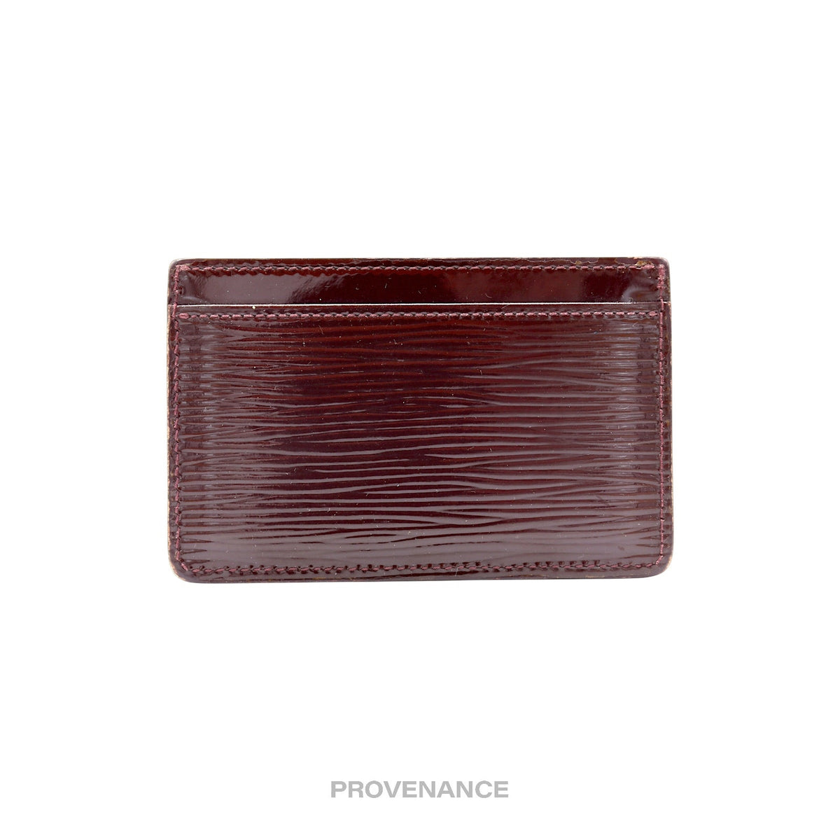 🔴 Louis Vuitton Card Holder Wallet - Burgundy Electric Epi