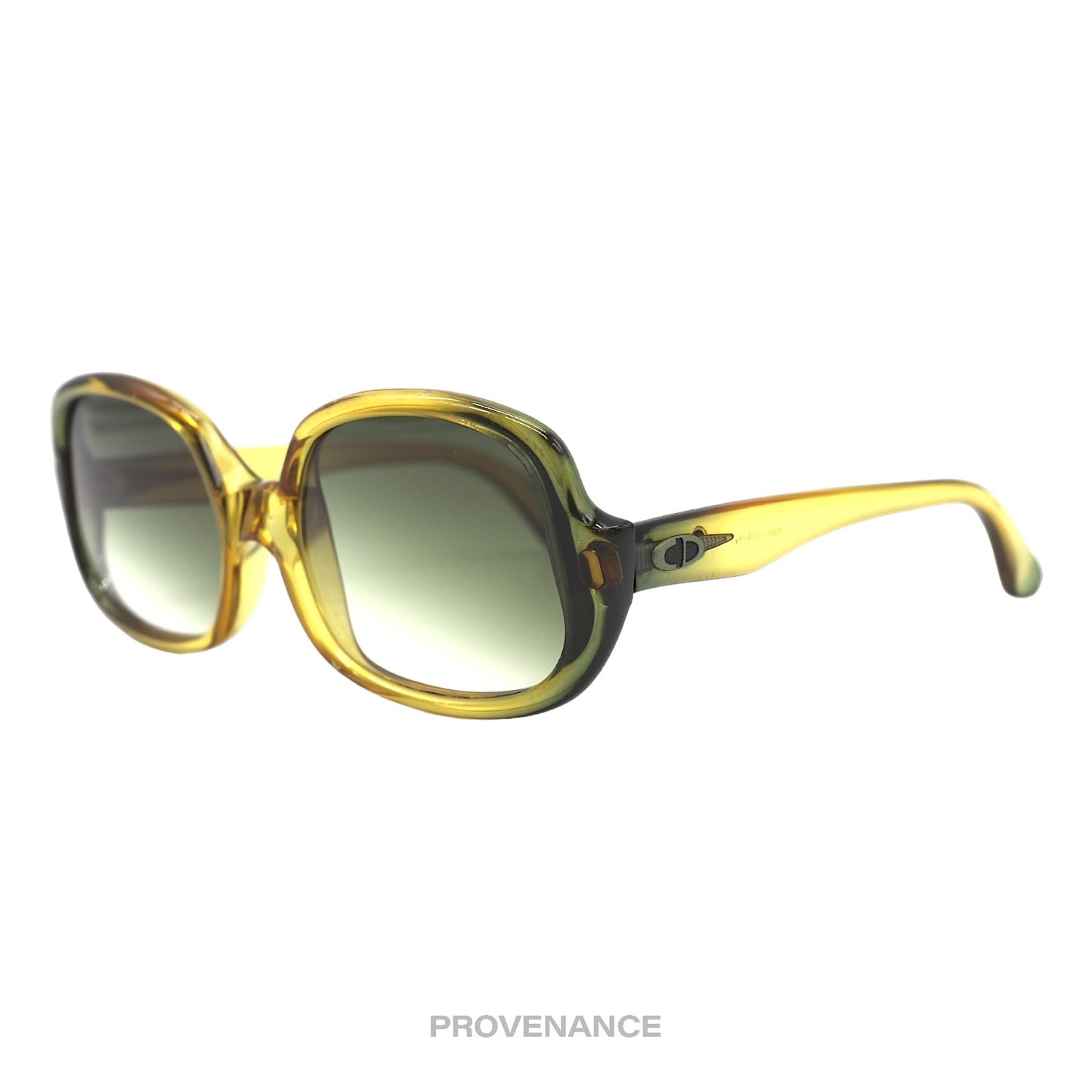 🔴 Christian Dior Optyl Vintage Sunglasses - Green Yellow