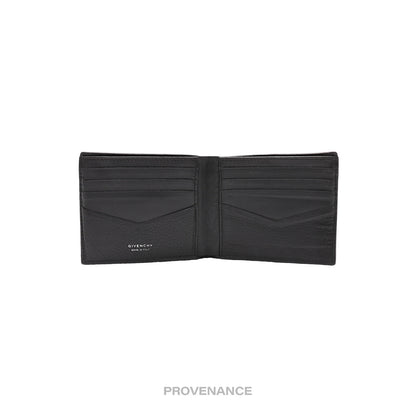 🔴 Givenchy 4G Logo 8CC Bifold Wallet - Black Leather