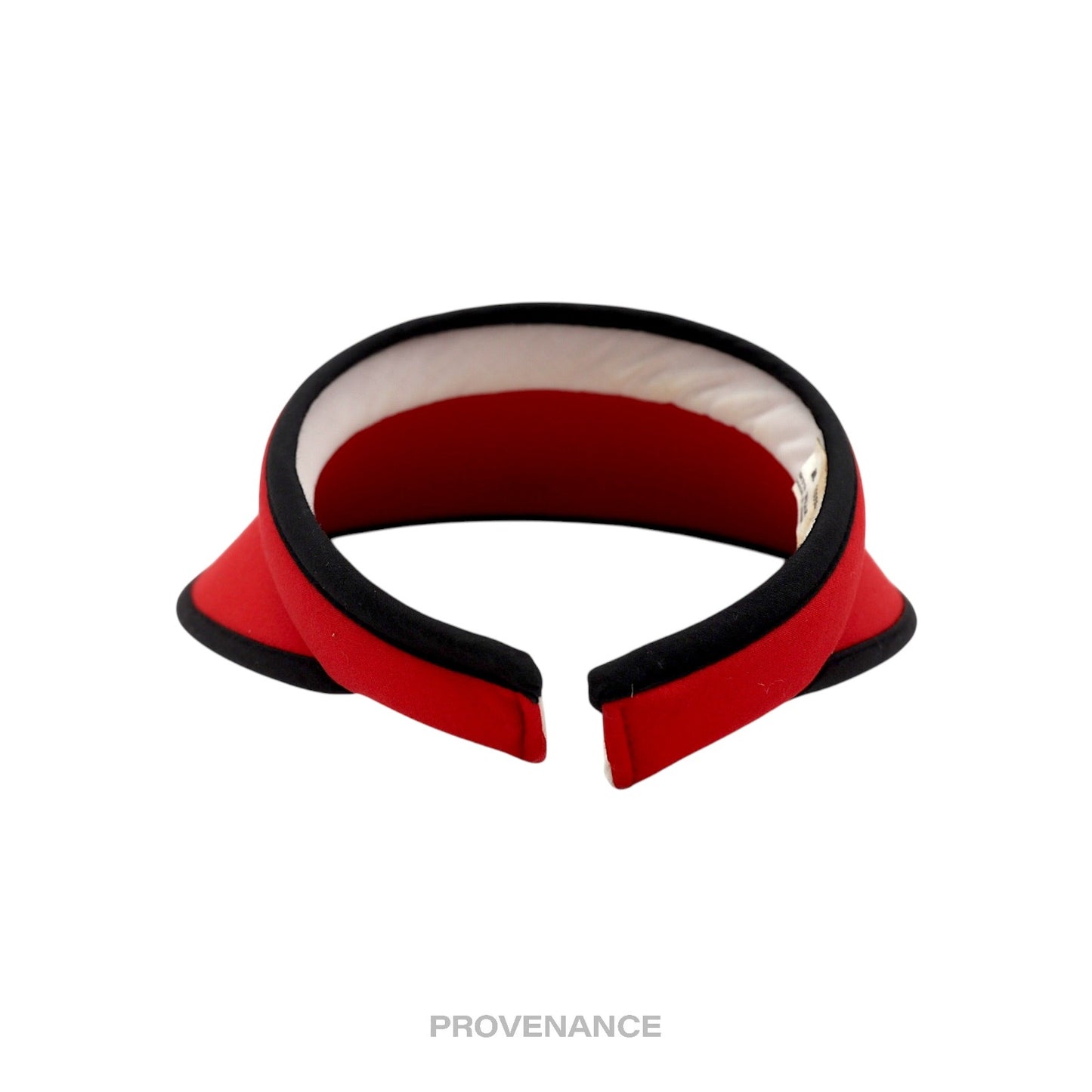 🔴 Balenciaga B Logo Visor - Red/Black