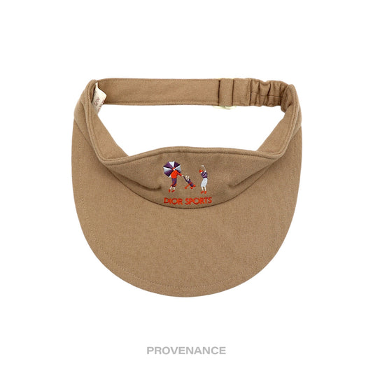 🔴 Dior Sports Golf Embroidered Visor - Sand