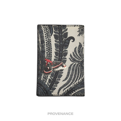 🔴 Givenchy 6CC Pocket Organizer Wallet - Moth Paisley