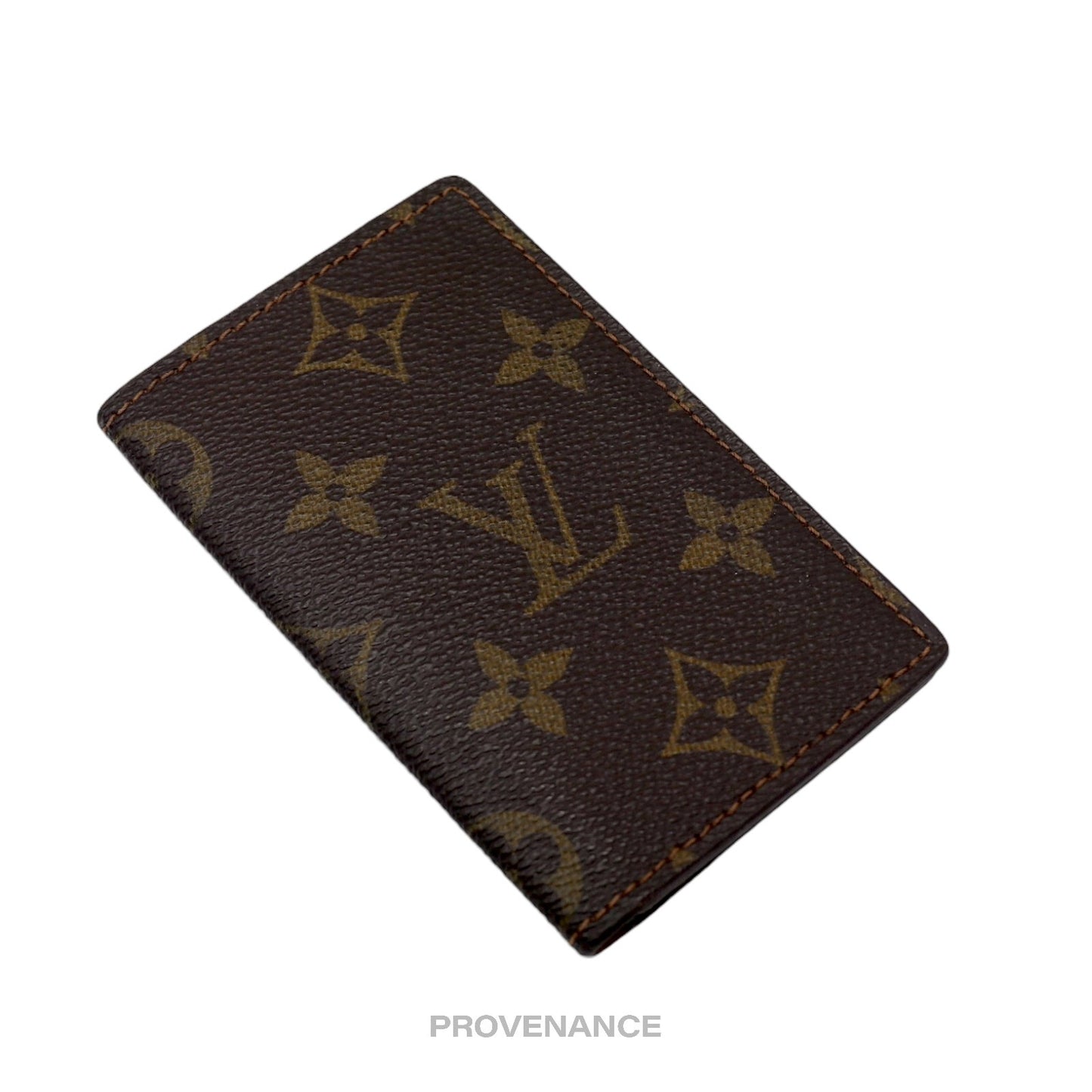 🔴 Louis Vuitton Pocket Organizer Card Wallet - Monogram Small "f"