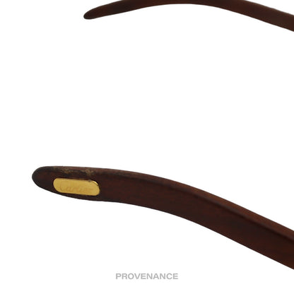 🔴 Cartier Giverny Sunglasses - Bubinga Gold Trinity Brown