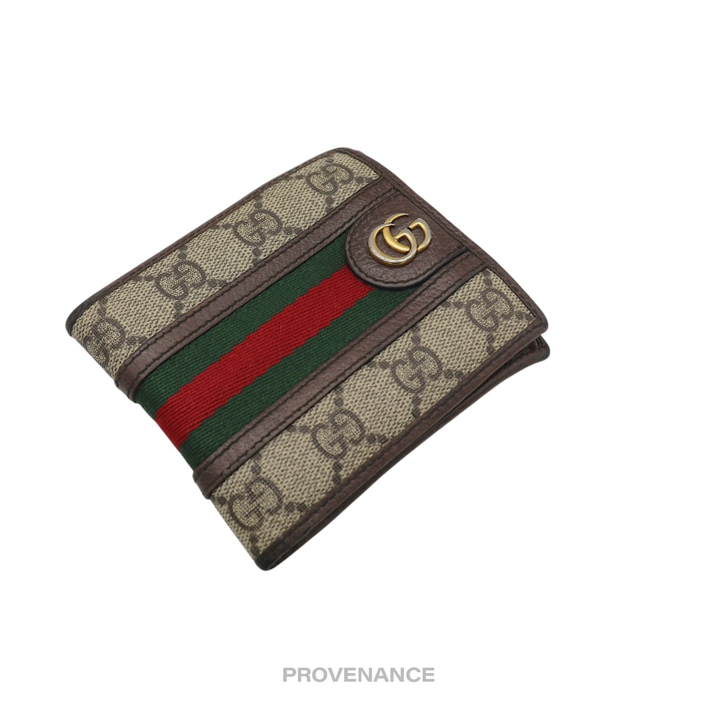 🔴 Gucci Ophidia Bifold Wallet - GG Marmont Supreme Signature Web