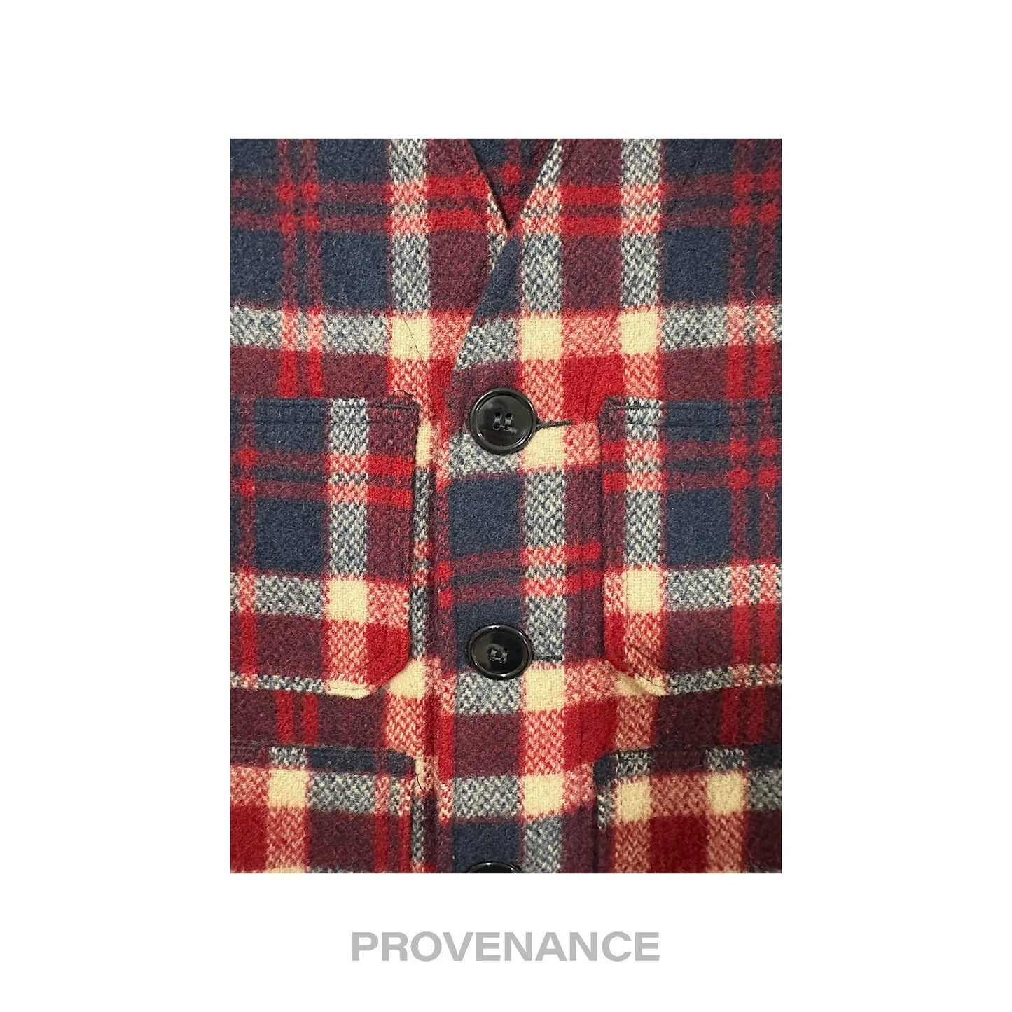 🔴  Johnson Woolen Mills Vest - Plaid XS