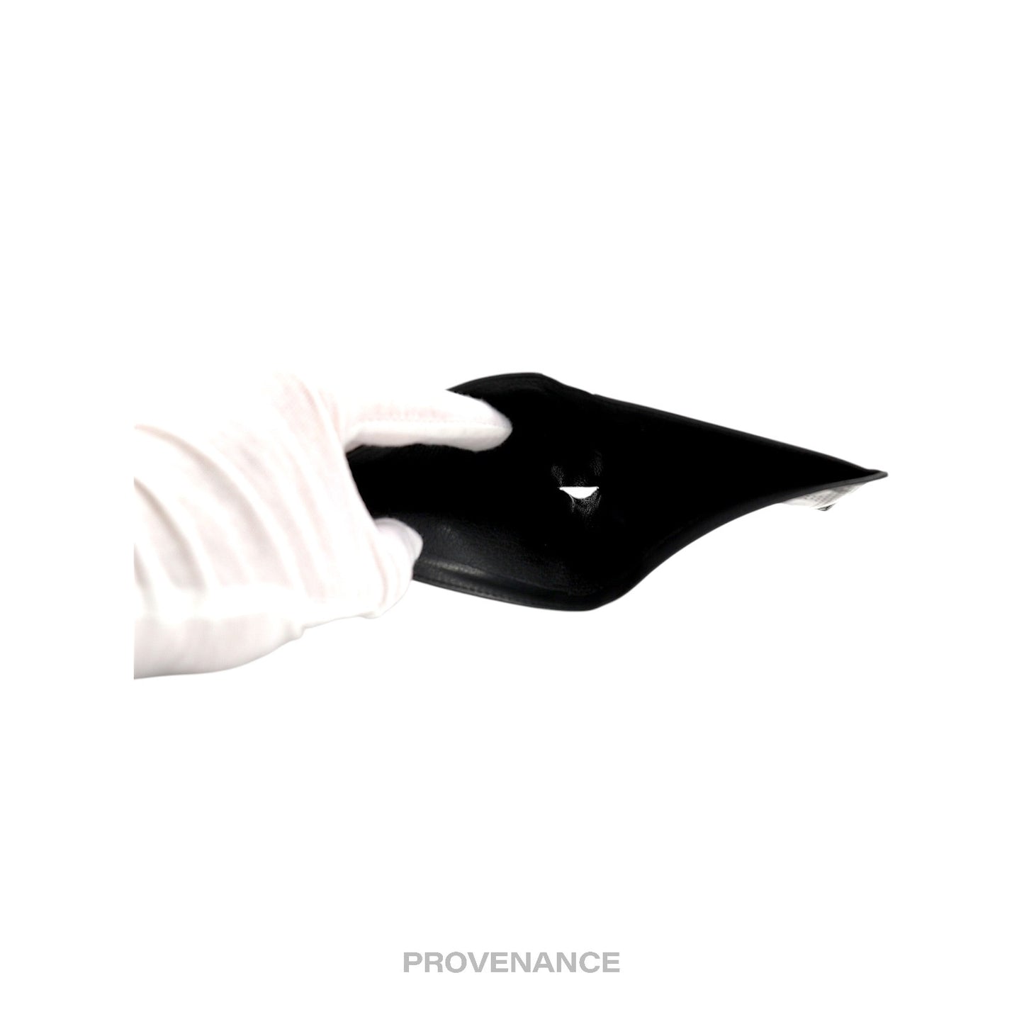 🔴 Hermès 8CC Bifold Wallet - Black Perforated H