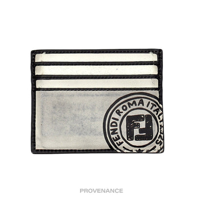🔴 Fendi x Joshua Vides Card Holder Wallet - Black White