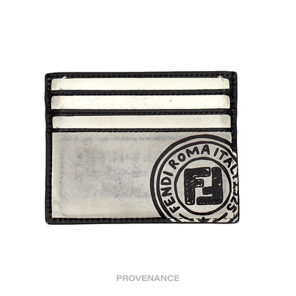 🔴 Fendi x Joshua Vides Card Holder Wallet - Black White