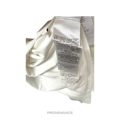 🔴 Gucci GG Signature Web Vintage Logo T-Shirt - White M