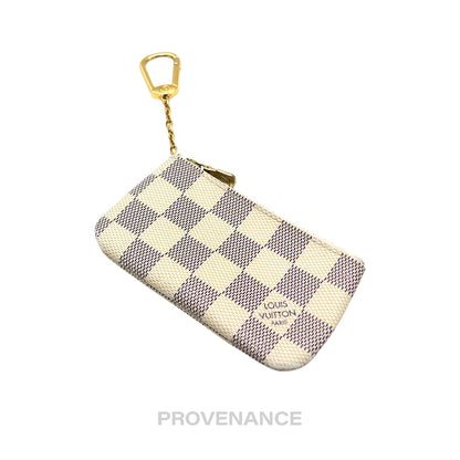 🔴 Louis Vuitton Key Pouch Cles - Damier Azur