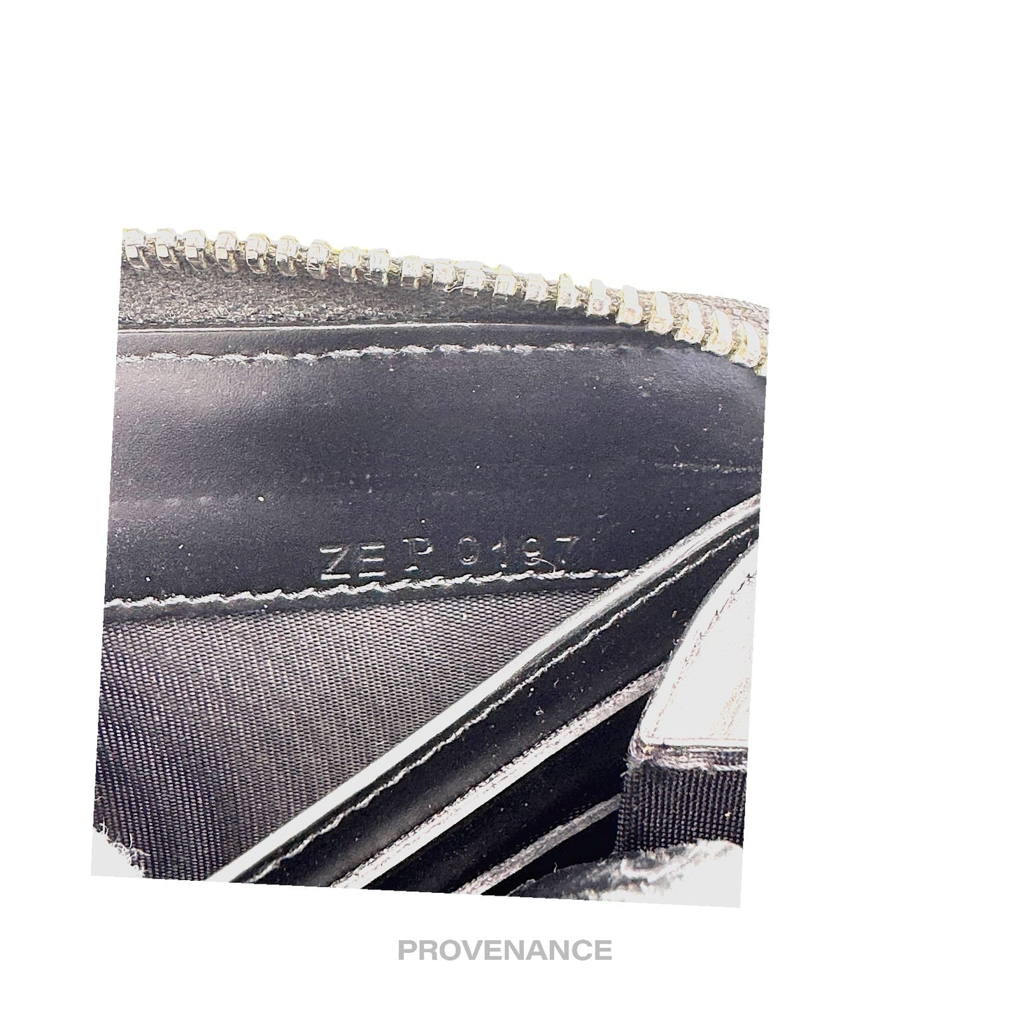 🔴 Givenchy Logo Zip Long Wallet - Shark Black