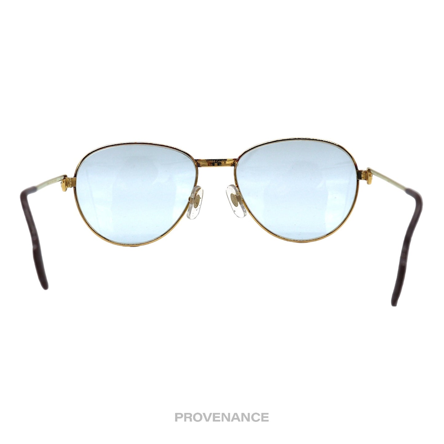 🔴 Cartier Saphir Vintage Sunglasses - Gold/Blue