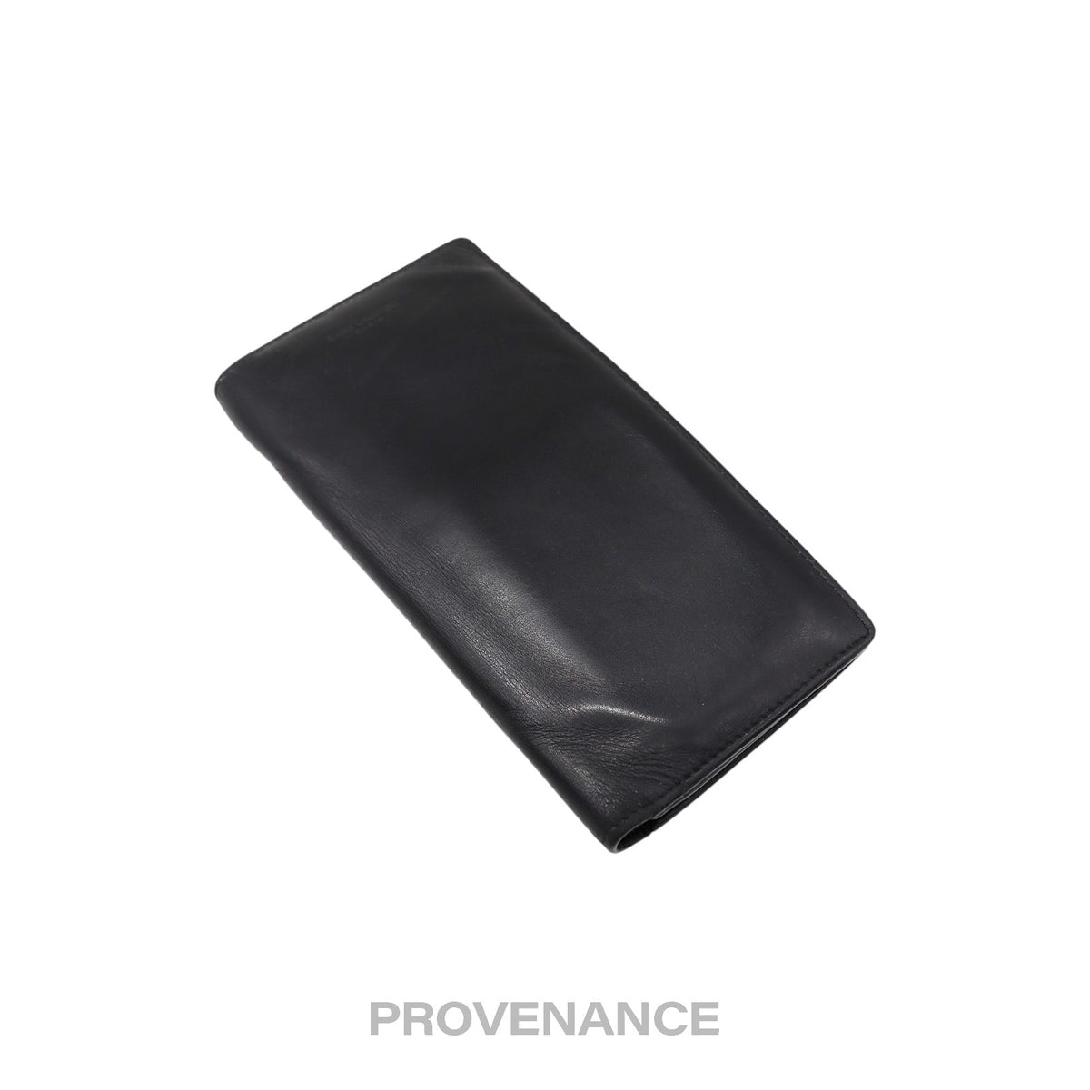 🔴 Saint Laurent Paris SLP Long Wallet - Black Calfskin Leather