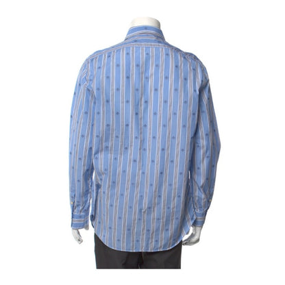 🔴 Gucci Fil Coupe Shirt - Blue Bee Stripe 38 15