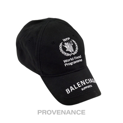 🔴 Balenciaga WFP World Food Programme Cap - Black White