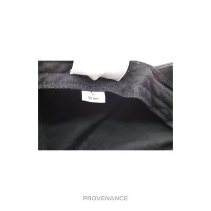 🔴 Balenciaga Embroidered Rainbow Logo Cap - Washed Black