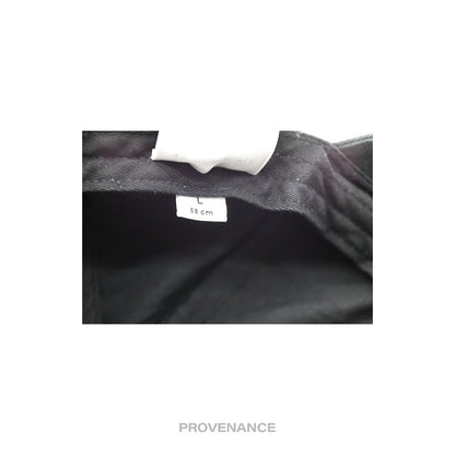 🔴 Balenciaga Embroidered Rainbow Logo Cap - Washed Black