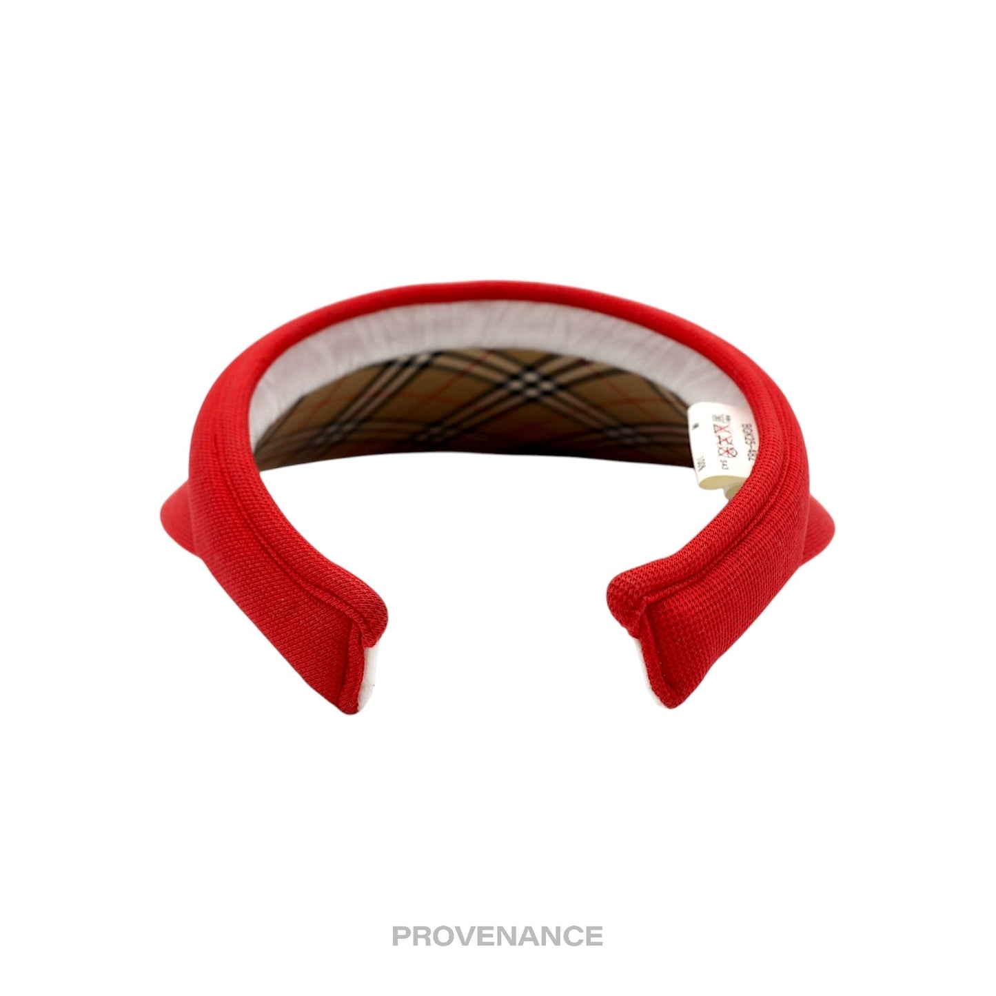 🔴 Burberry Golf Visor - Nova Check Red