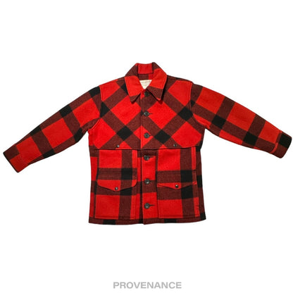 🔴 Filson Double Mackinaw Cruiser - Red/Black Plaid 36