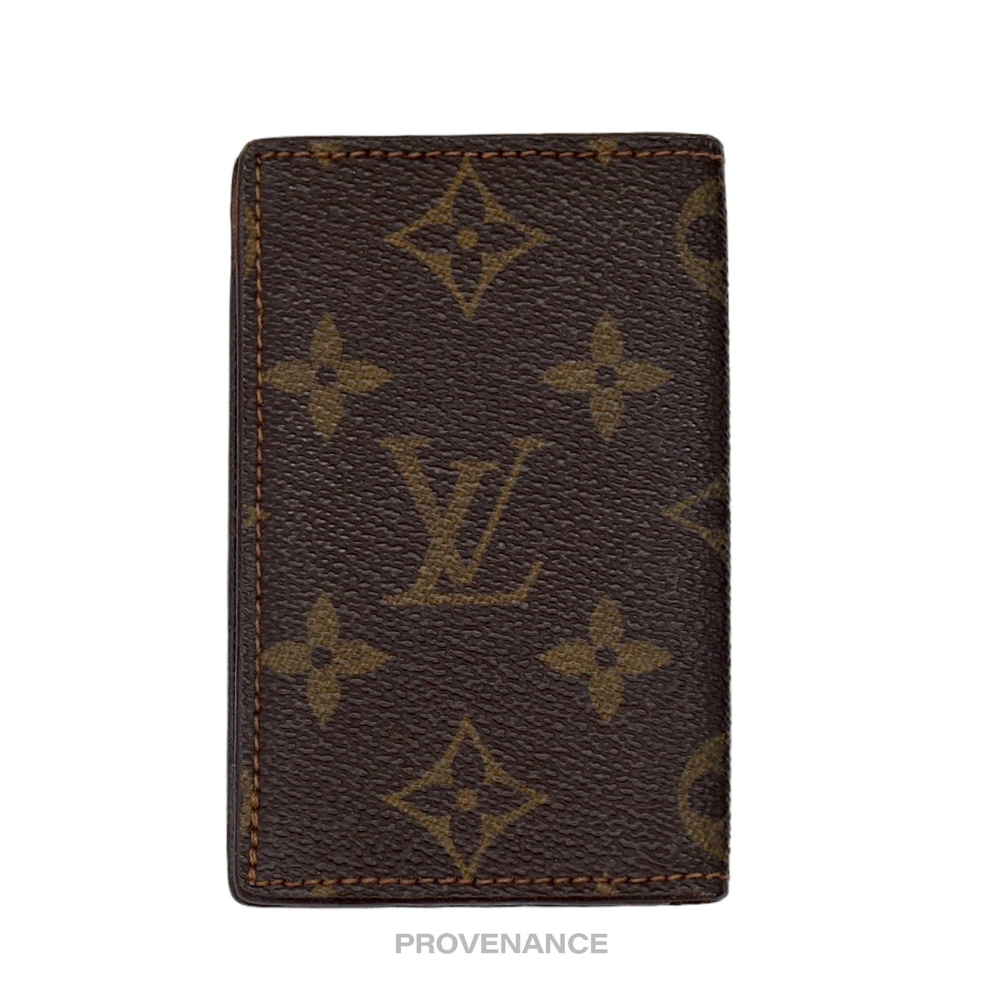 🔴 Louis Vuitton Pocket Organizer Card Wallet - Monogram Small "f"