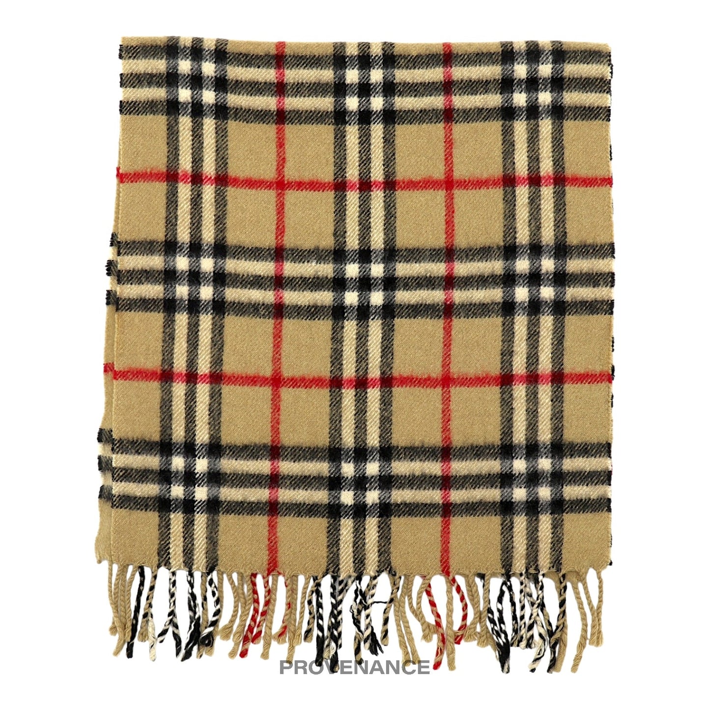 🔴 Burberry Scarf - Silver Jubilee Nova Check Cashmere