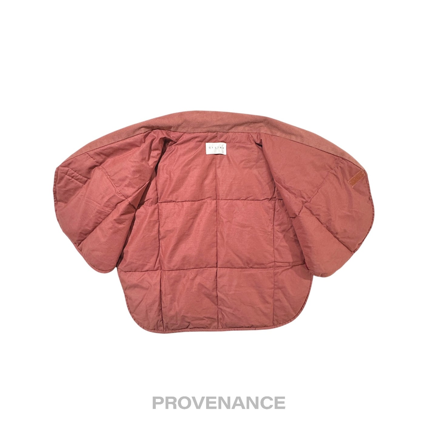 🔴 Celine Logo Padded Down Vest - Red Paisley