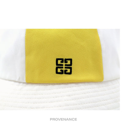 🔴 Givenchy 4G Bucket Hat - Yellow White Patchwork