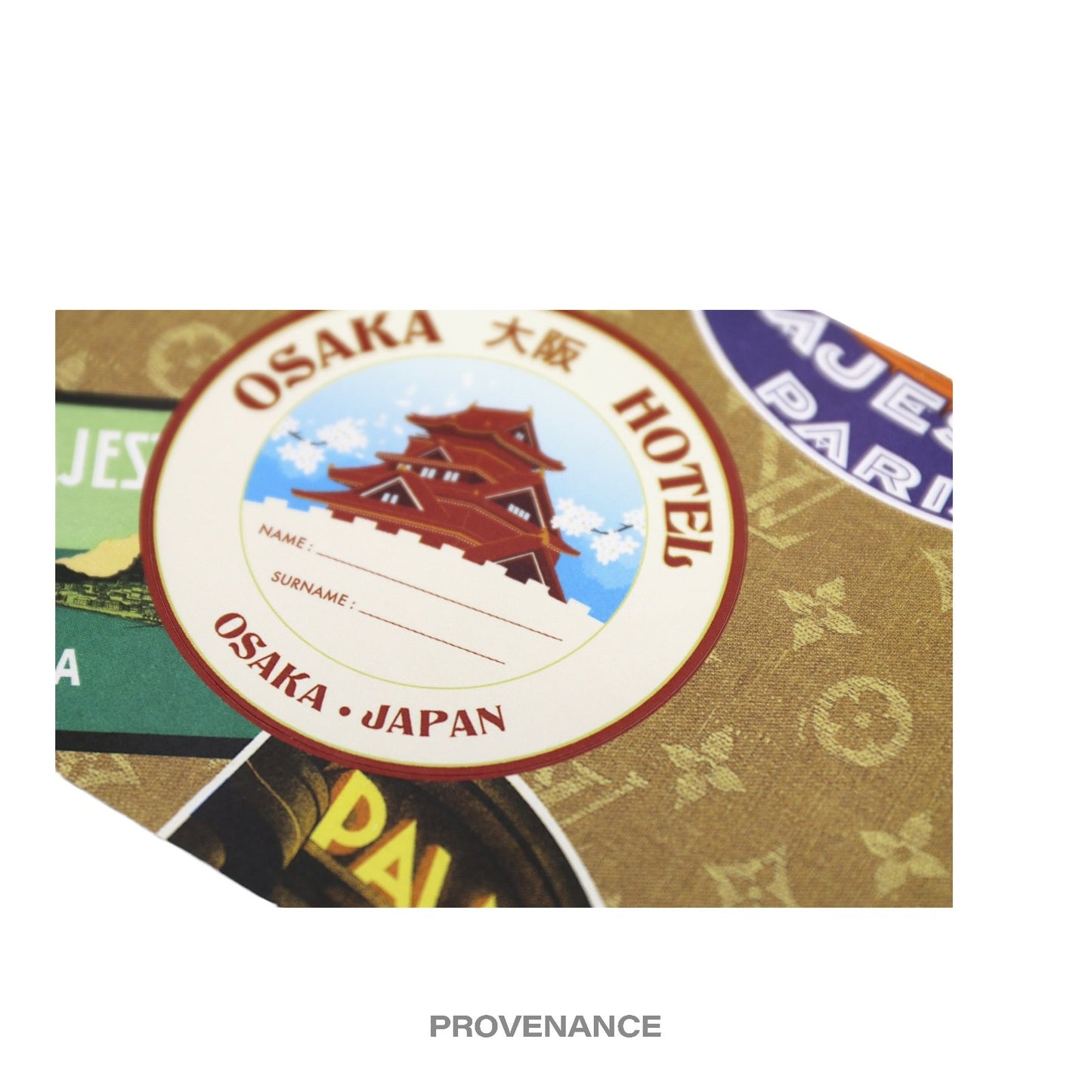 🔴 Louis Vuitton Monogram Osaka Sticker Postcard - Osaka Hotel