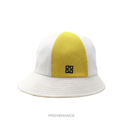 🔴 Givenchy 4G Bucket Hat - Yellow White Patchwork