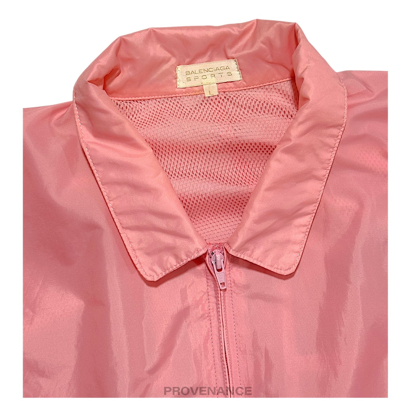 🔴 Balencigaa Sports Logo Nylon Tracksuit Set - Pink L