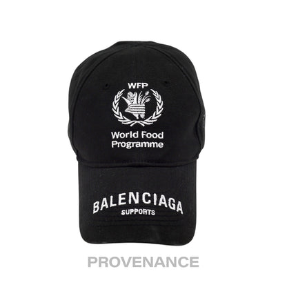 🔴 Balenciaga WFP World Food Programme Cap - Black White