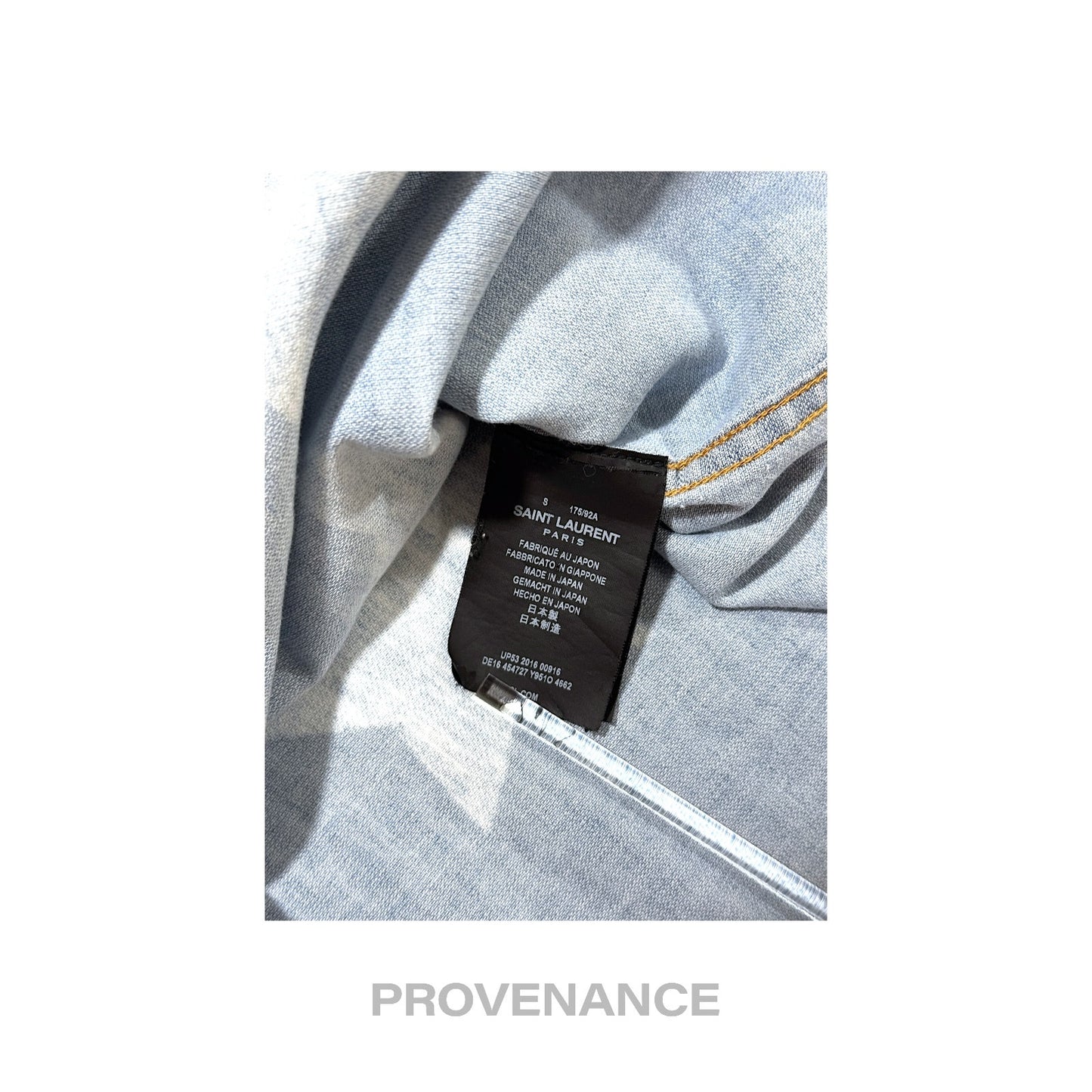 🔴 Saint Laurent Paris SLP Western Denim Shirt - Stars S