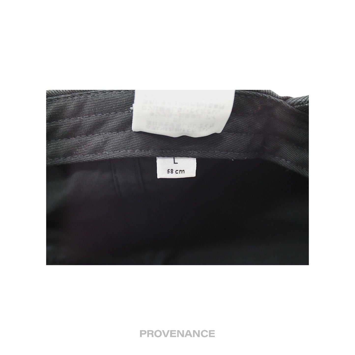 🔴 Balenciaga Embroidered Rainbow Logo Cap - Washed Black
