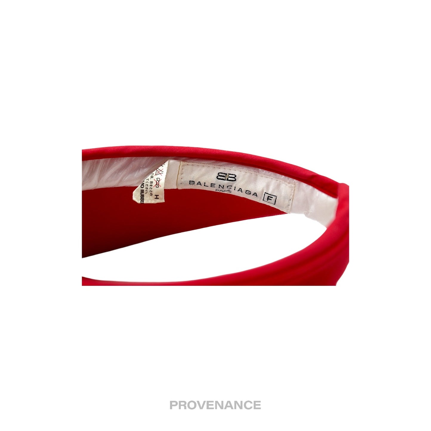 🔴 Balenciaga BB Logo Embroidered Visor - Red