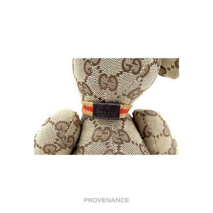🔴 Gucci Teddy Bear - GG Canvas Tan