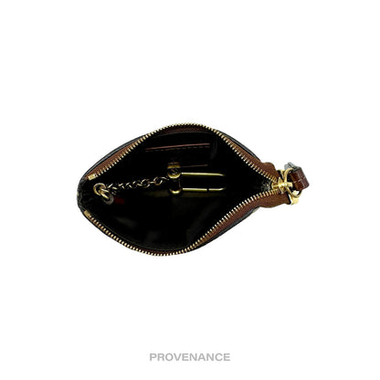 🔴 Gucci Key Pouch Cles - GG Supreme Brown